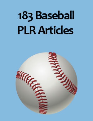 baseball plr articles