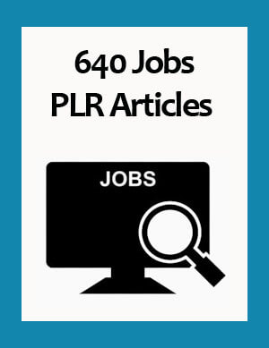 jobs plr articles